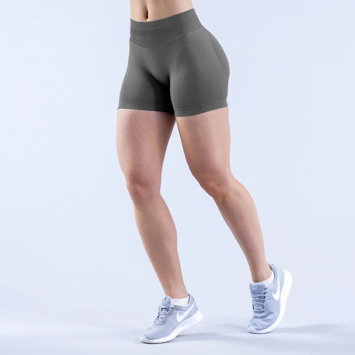 Shorts de Yoga Cintura Alta - Moda Fitness Feminina