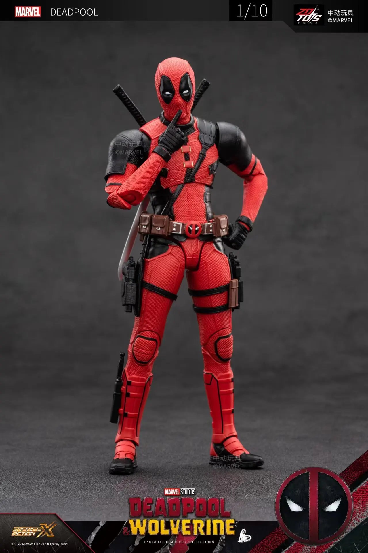 ZD Toys - Deadpool & Wolverine Action figures - Deadpool Boxed Wolverine Collection Adult Action Figures