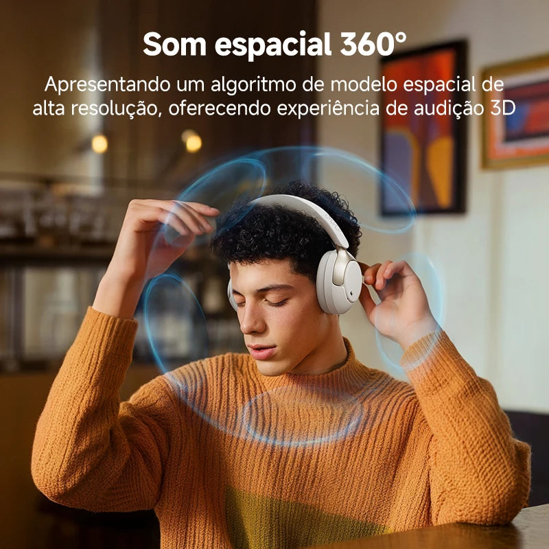 Fone de ouvido sem fio QCY H3 Pro ANC - Bluetooth 5.4