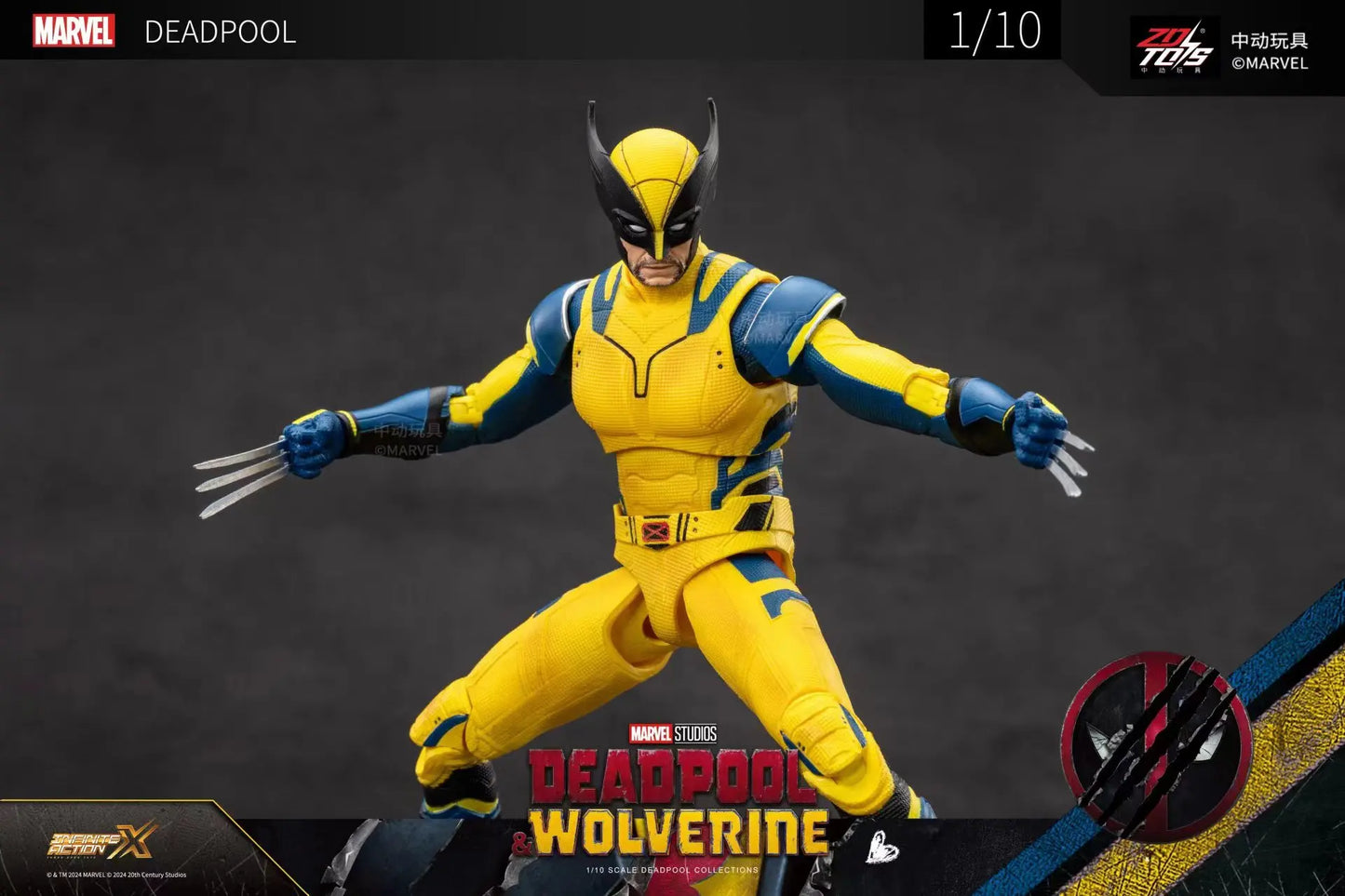 ZD Toys - Deadpool & Wolverine Action figures - Deadpool Boxed Wolverine Collection Adult Action Figures