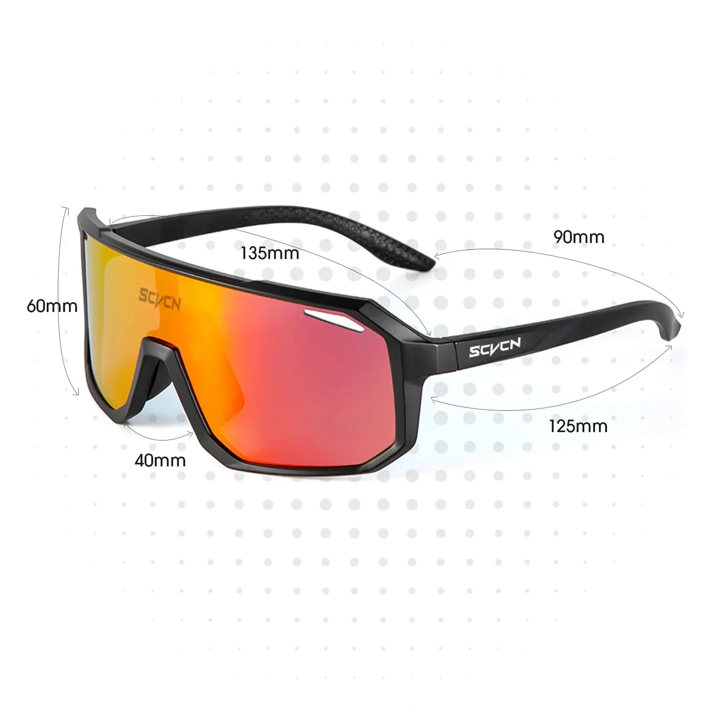 Óculos de ciclismo SCVCN para bicicleta, montanha, caminhada, acampamento, golfe, óculos de sol com proteção UV400 para homens e mulheres
