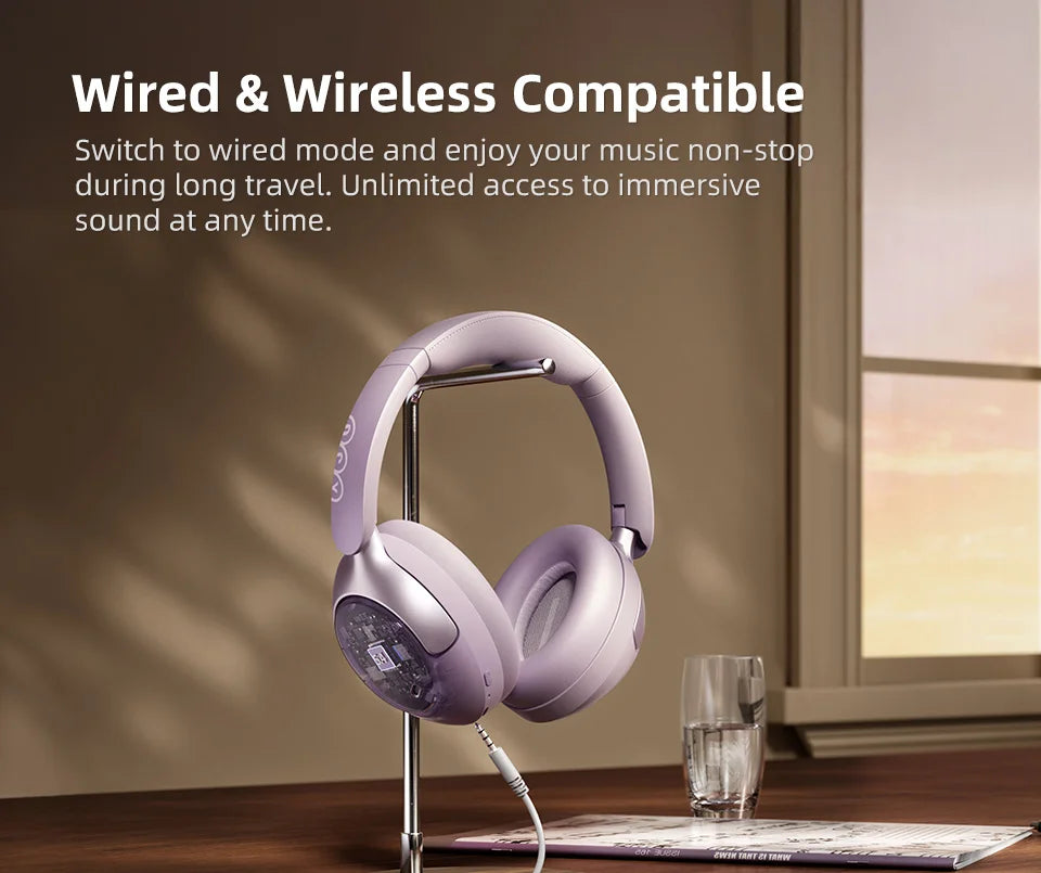 Fone de ouvido sem fio QCY H3 Pro ANC - Bluetooth 5.4