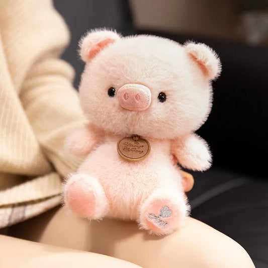 Animais Sentados Fofos – Pelúcias de Panda Vermelho, Raposa, Bicho-Preguiça, Gato, Capivara e Porquinho | Brinquedo de Pelúcia Macio para Crianças