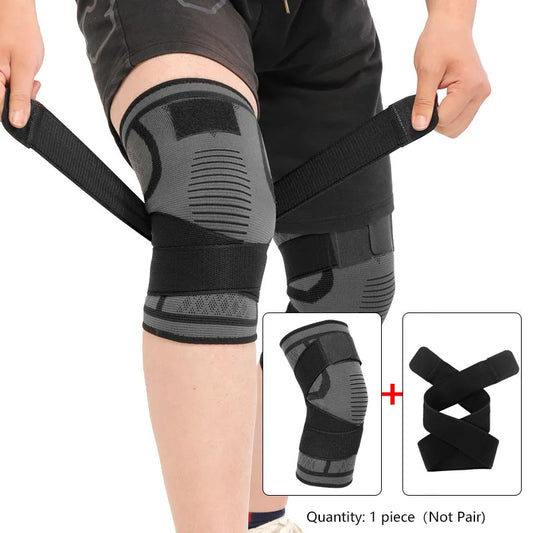 1 Peça de Joelheiras Esportivas em Nylon – Compressão para Corrida, Academia, Musculação, Ciclismo, Basquete e Atividades ao Ar Livre