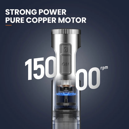 Mixer de Mão 4 em 1 ROUNY 1000W - Batedor de Imersão Potente em Aço Inoxidável com Copo Medidor de 700ml, Processador de 500ml e Batedor