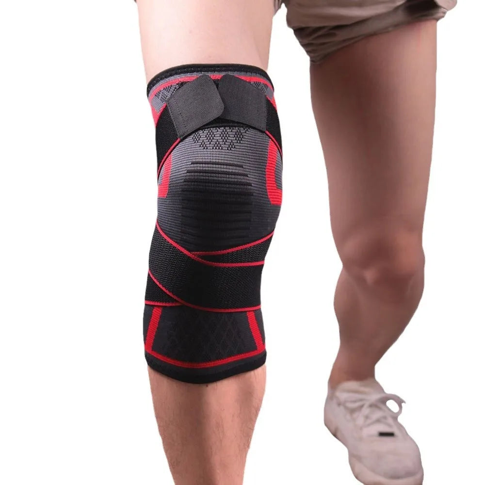 1 Peça de Joelheiras Esportivas em Nylon – Compressão para Corrida, Academia, Musculação, Ciclismo, Basquete e Atividades ao Ar Livre
