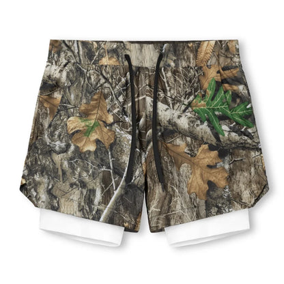 Shorts Masculinos 2 em 1 - Esportivos, Respiráveis e de Secagem Rápida