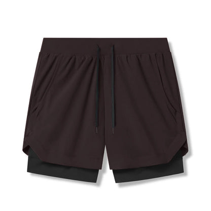 Shorts Masculinos 2 em 1 - Esportivos, Respiráveis e de Secagem Rápida