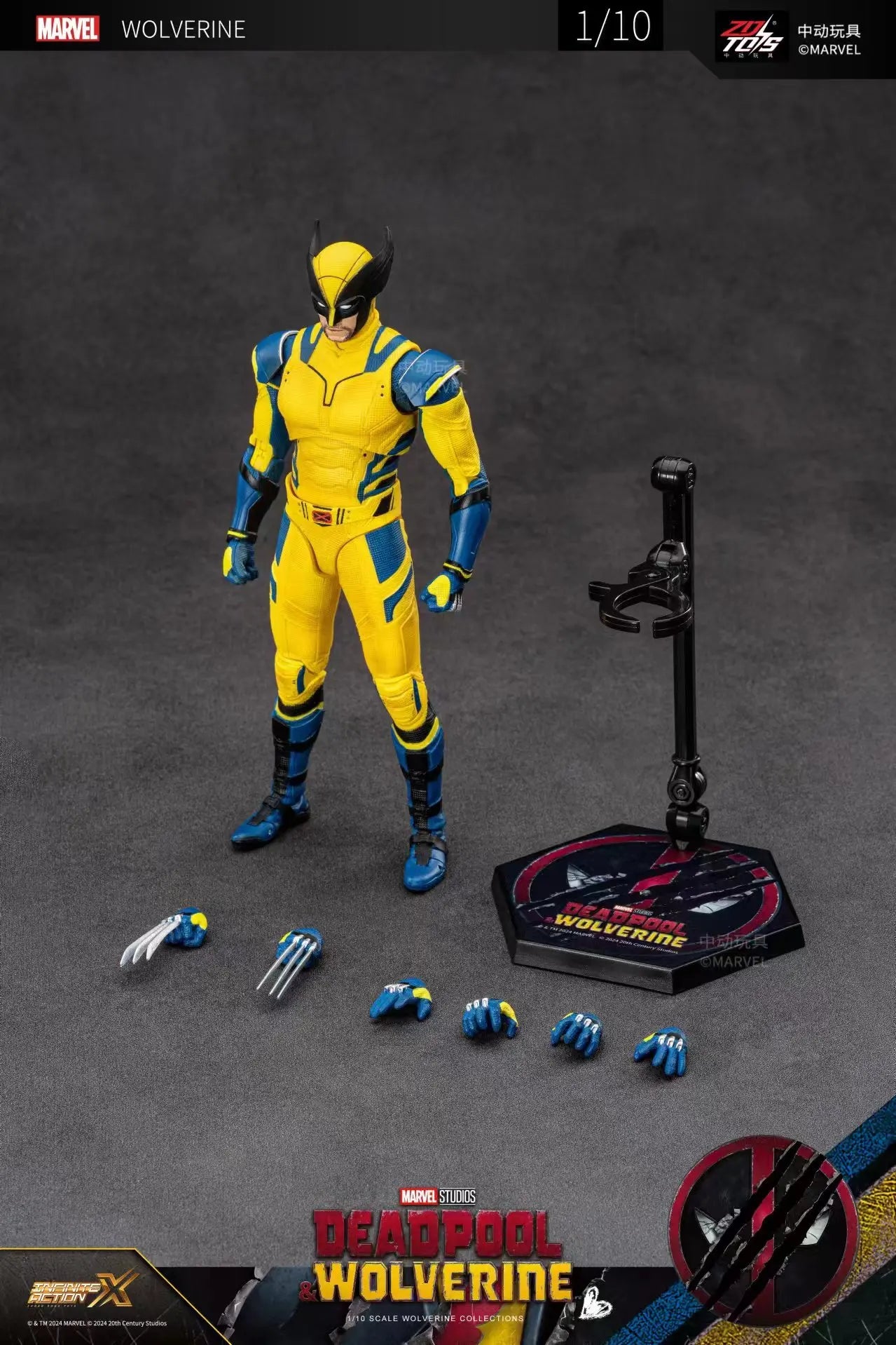 ZD Toys - Deadpool & Wolverine Action figures - Deadpool Boxed Wolverine Collection Adult Action Figures