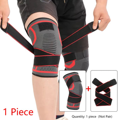 1 Peça de Joelheiras Esportivas em Nylon – Compressão para Corrida, Academia, Musculação, Ciclismo, Basquete e Atividades ao Ar Livre