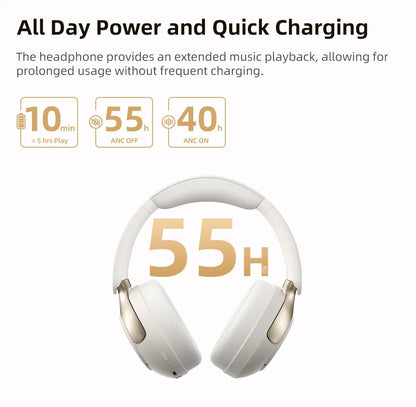 Fone de ouvido sem fio QCY H3 Pro ANC - Bluetooth 5.4