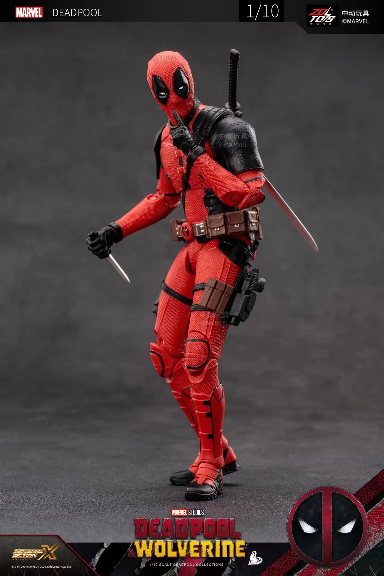 ZD Toys - Deadpool & Wolverine Action figures - Deadpool Boxed Wolverine Collection Adult Action Figures