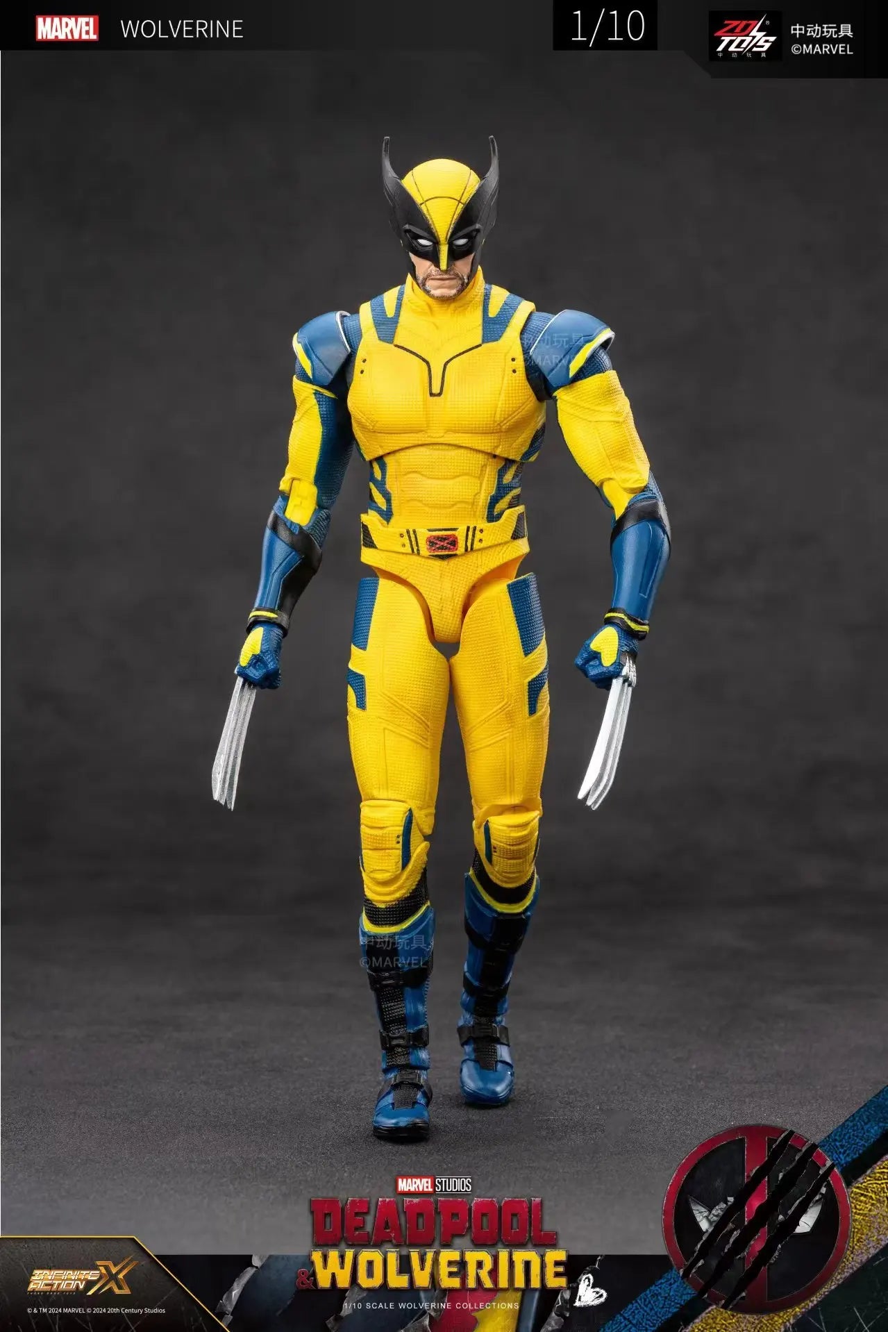 ZD Toys - Deadpool & Wolverine Action figures - Deadpool Boxed Wolverine Collection Adult Action Figures