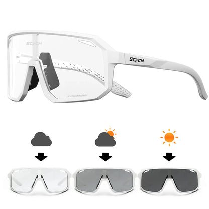 Óculos de ciclismo SCVCN para bicicleta, montanha, caminhada, acampamento, golfe, óculos de sol com proteção UV400 para homens e mulheres