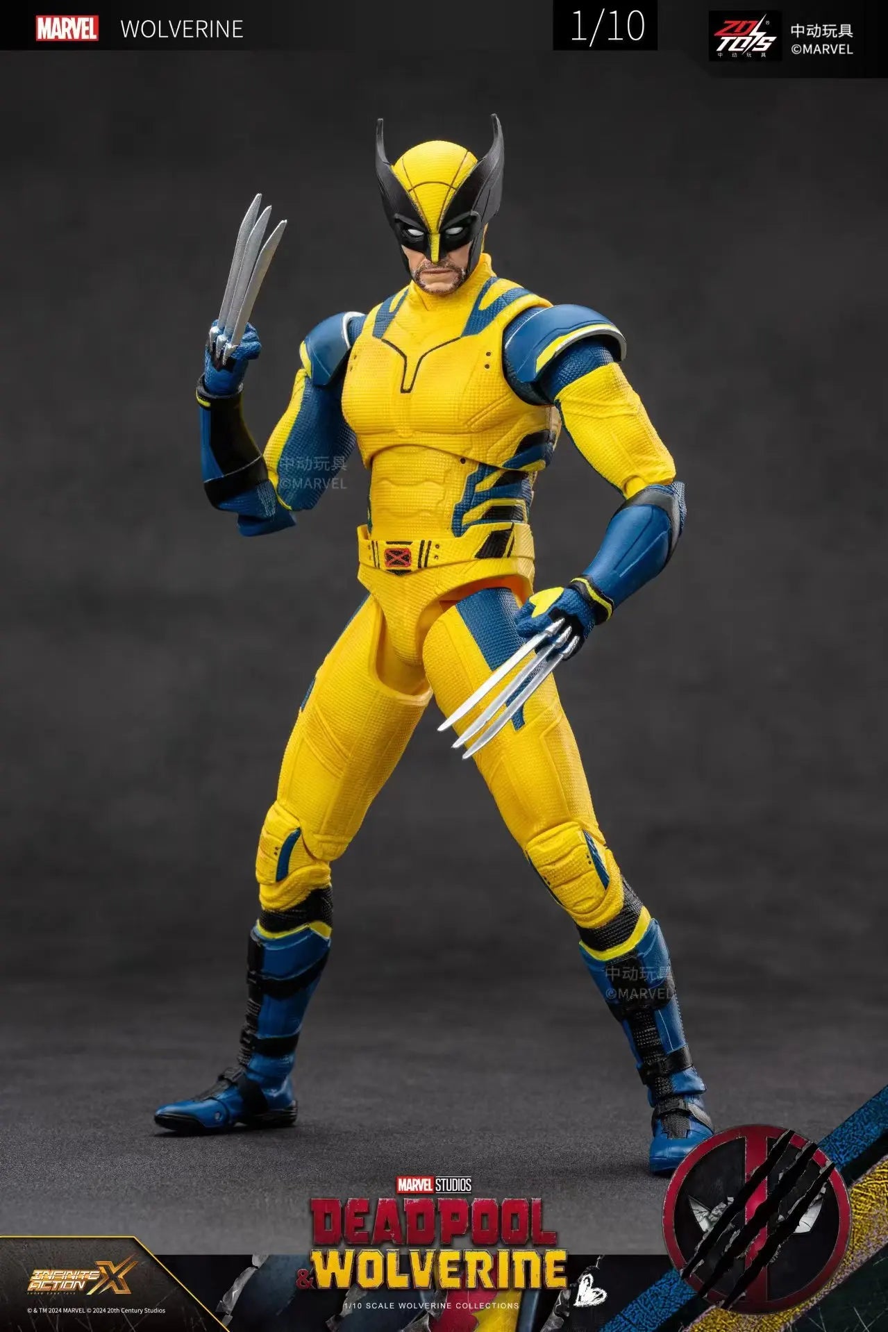 ZD Toys - Deadpool & Wolverine Action figures - Deadpool Boxed Wolverine Collection Adult Action Figures