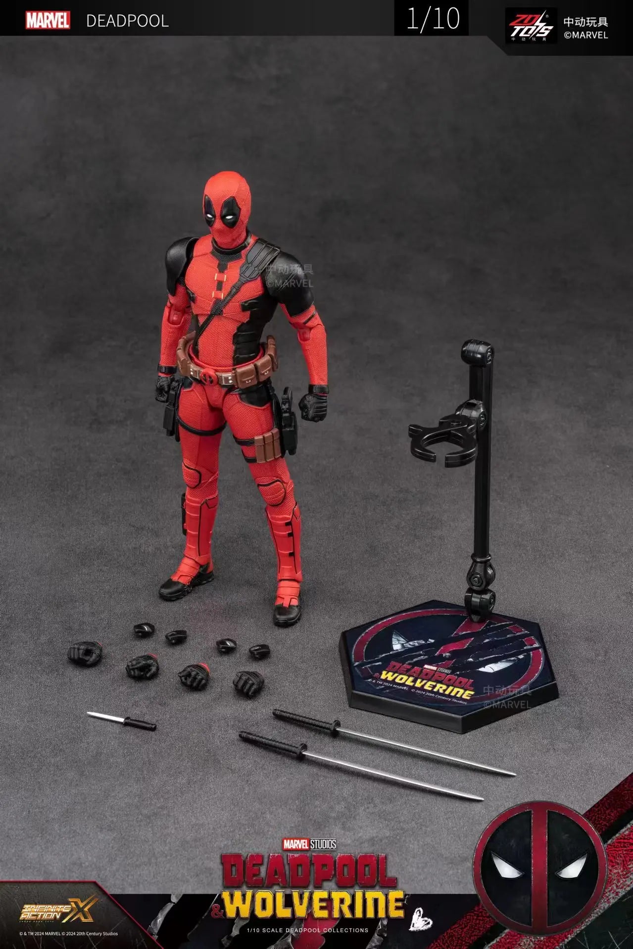 ZD Toys - Deadpool & Wolverine Action figures - Deadpool Boxed Wolverine Collection Adult Action Figures
