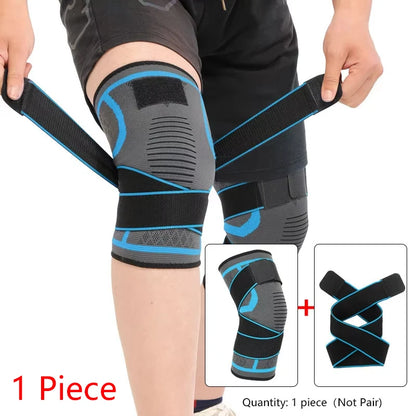 1 Peça de Joelheiras Esportivas em Nylon – Compressão para Corrida, Academia, Musculação, Ciclismo, Basquete e Atividades ao Ar Livre