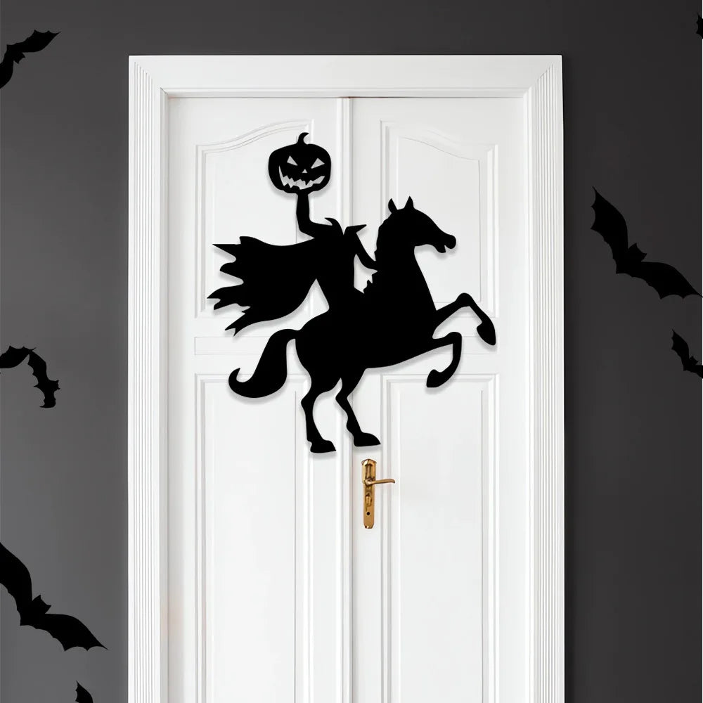Adesivos decorativos de Halloween para portas, janelas, mãos de esqueleto, abóboras, faça você mesmo, diabo, chapéu de bruxa, adesivos de vidro para janelas, fantasmas.